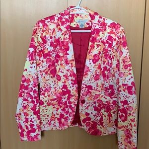 Liz Claiborne Flower Printed Coat